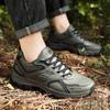 New Men's Tactical Boots Waterproof Climbing Shoes Army Lace Up Work Breathable Anti-Slip Outdoor Male Motorcycle Work Hiking Shoe