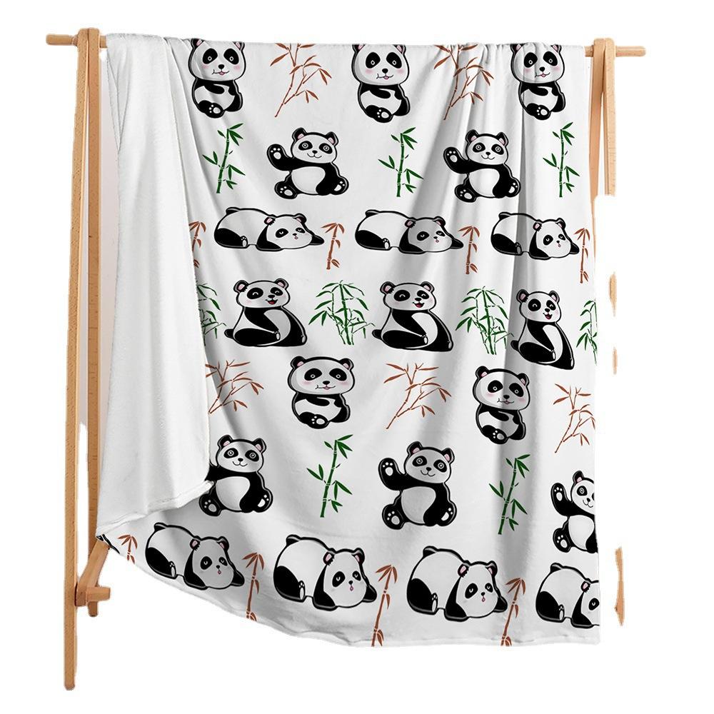 Blanket Cute Panda Blanket Flannel Bedroom Office Blanket Blanket Universal