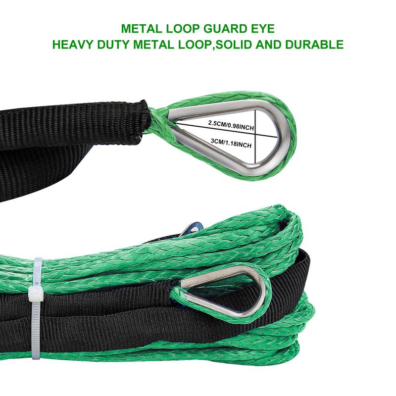 15m /6mm Towing Winch Cable Rope String Line Synthetic Fiber 5500lbs/7000lbs/7700lbs For Jeep ATV UTV SUV 4X4 4WD Car Produts