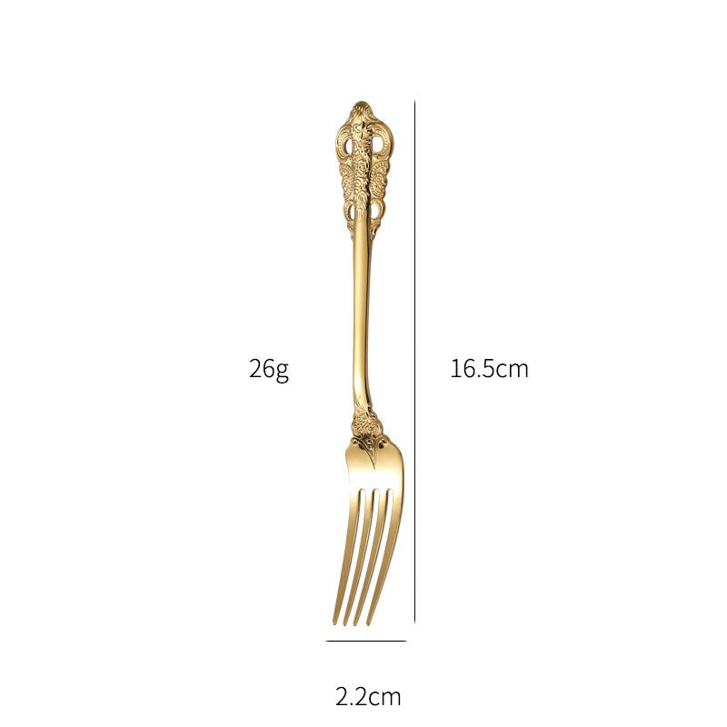 Huazao Baijia ME Palace Luxury 304 Stainless Steel Cutlery Small Fork