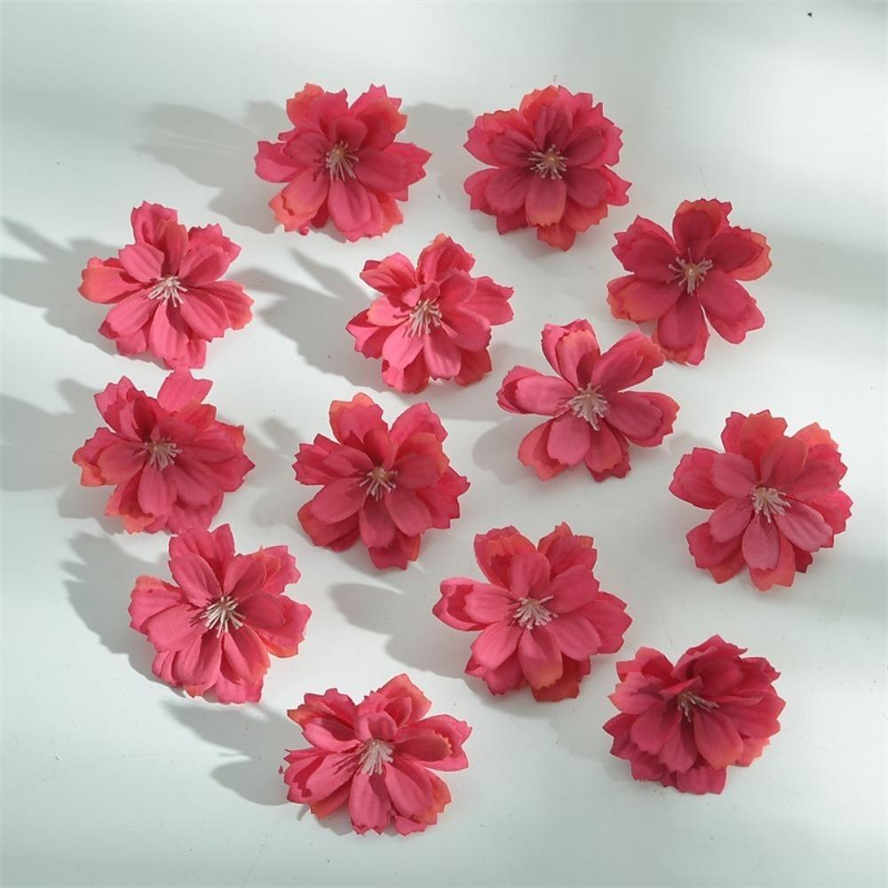 30/50Pcs Artificial Hydrangea Flowers Head Rose Artificial Flower Home Room Decoration DIY Gift Accessories Wreath Wedding Decor