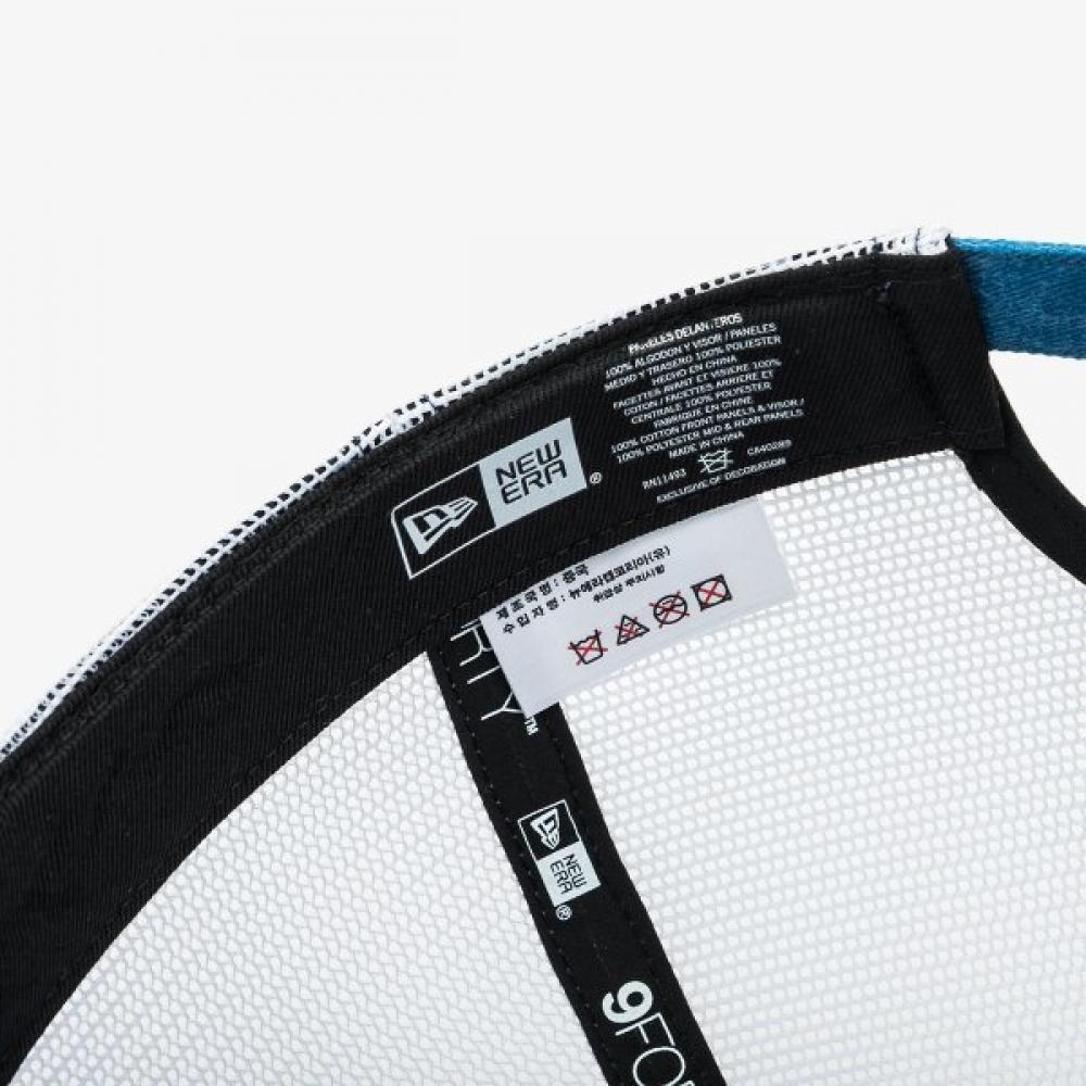 New Era Mlb New York Yankees Płócienna Czapka Truckerka Bez Usztywnienia Niebiesko-Biała