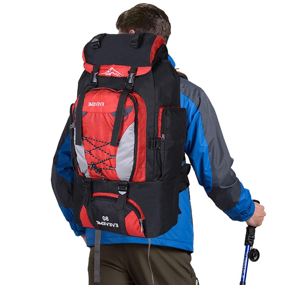 Travel 80l Outdoor Hiking Camping Backpack Waterproof Rucksack Trekking Pack Bag