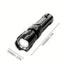 2000LM  USB Rechargeable Flashlight Telescopic Zoom Wide Beam Waterproof Torch Super Bright Emergency Flashlights