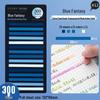 Colorful Extra-Fine Transparent Index Tabs - Fluorescent Multi-Color Sticky Notes for Students