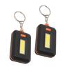 2Pcs Mini Emergency Light Portable Pocket Key Chain Flashlight for Outdoor Cycling Fishing