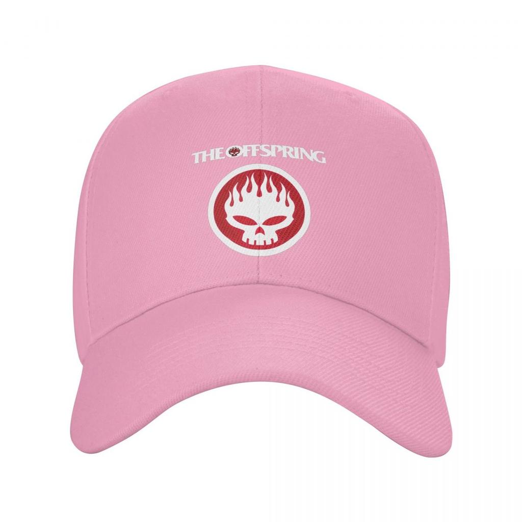 The Offspring Flaming Skull On Circle Logo Baseball Caps Snapback Men Women Hats Outdoor Cap Hip Hop Baseball Hat Casquette