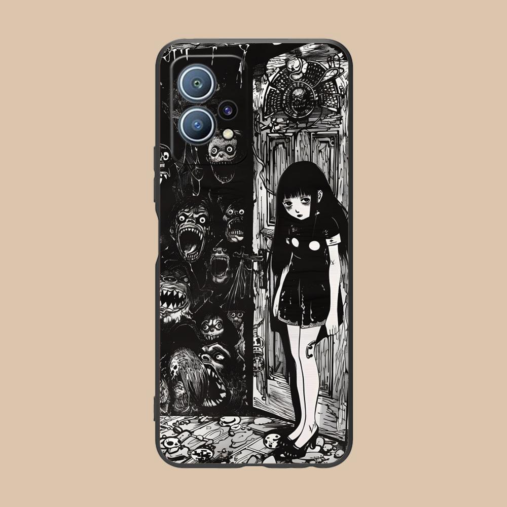 Terror Gothic Art Mobile Phone Case for Huawei P60 P50 P40 P30 P20 P10 P9 P8 Pro Lite Plus Colorful Printing Cover Cover Pretty