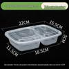 Thickened Disposable Bento Box with Five Compartments