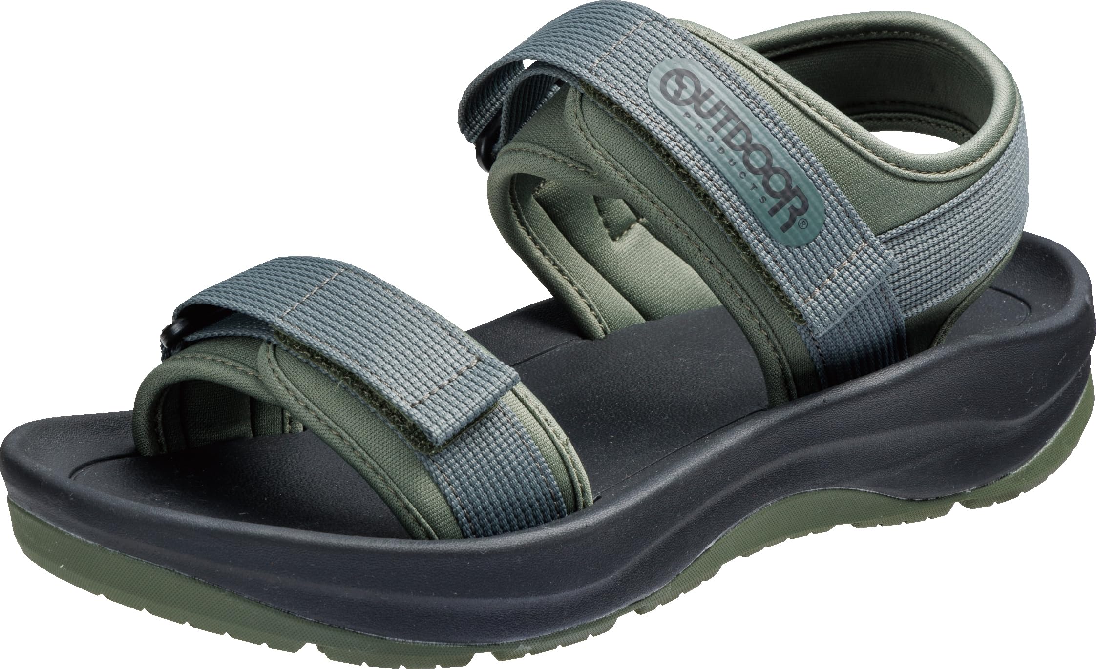 

Asahi OUTDOOR PRODUCTS Sports Sandals for Men and Women, Cushioned, Outdoor, Leisure, Town, Summer, Olive, Size 24.0cm