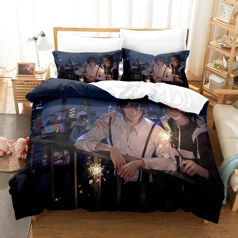 Anime The Outcast Under One Person Bettwäsche-Set, Bettbezug Bett-Set Steppdecke Kissenbezug, King Queen Twin Größe Jungen Mädchen Erwachsene