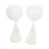 Heart-Shaped Sequin Tassel Nipple Pasties - Seamless Lingerie Accessories