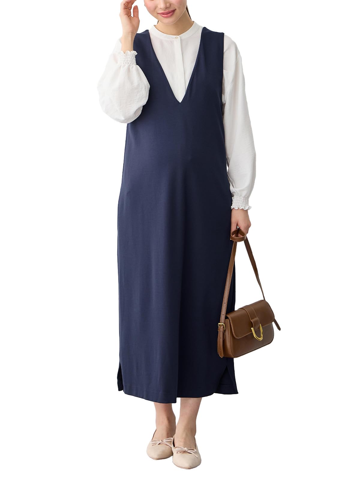 

ANGELIEBE Maternity Пончо-джемпер и размеры 22207302 Платье, Платье для легкого кормления, До- и послеродовое M-L, Темно-синий,