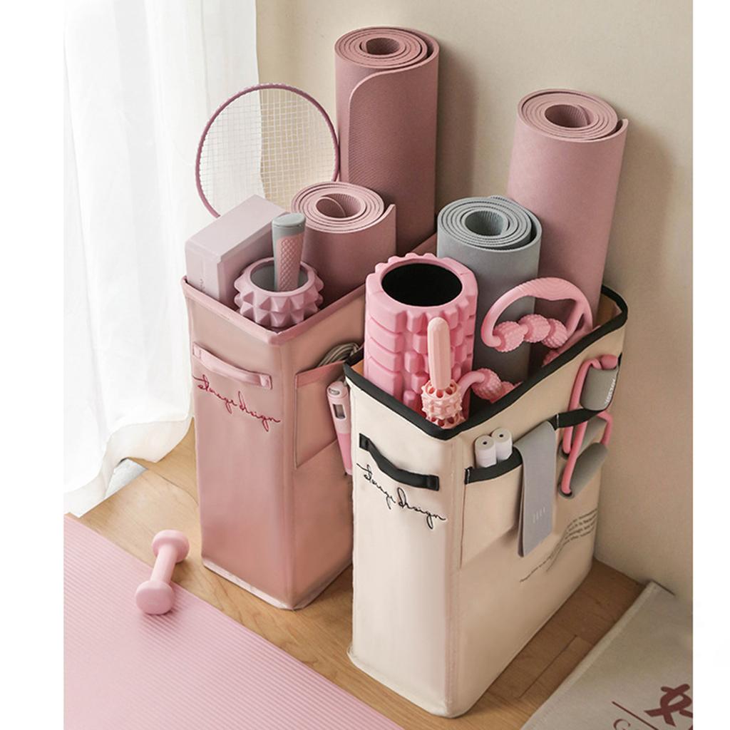 Convenient Yoga Equipment Storage Basket Compact Gym Storage Container Large Capacity Yoga Fitness Products Organizer