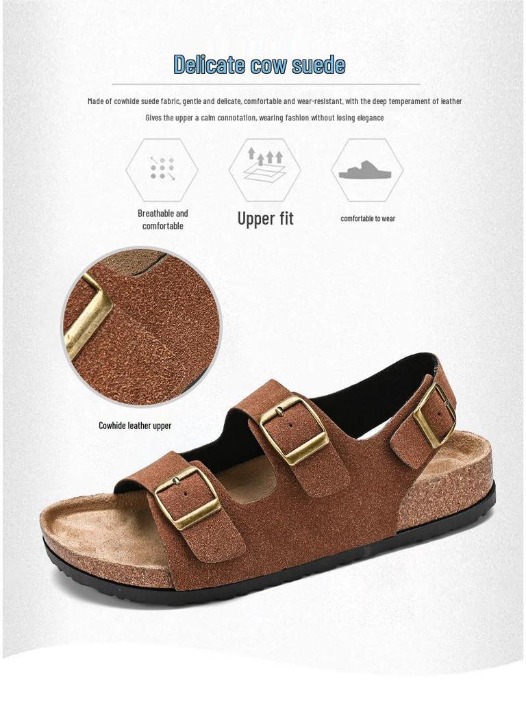 Men's Non-Slip Summer Sandals - Wear-Resistant Driving & Beach Slippers for Outdoor Sports