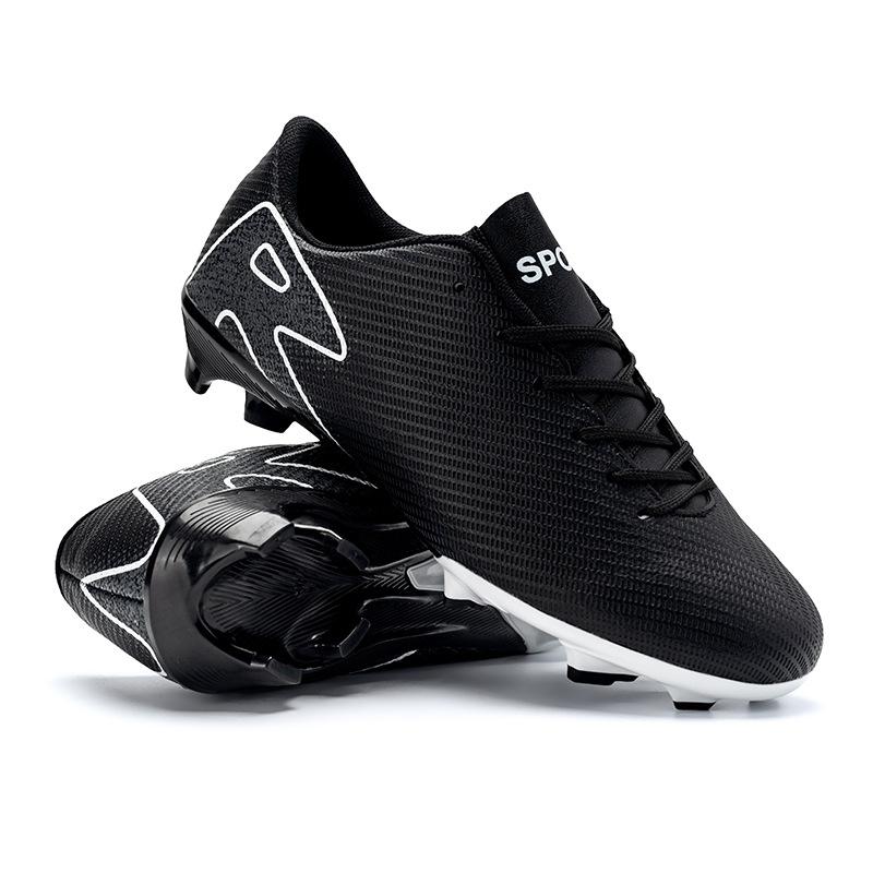 

Football shoes youth adult men and women low-top leather spikes AG spikes bottom FG competition training shoes sports shoes 34