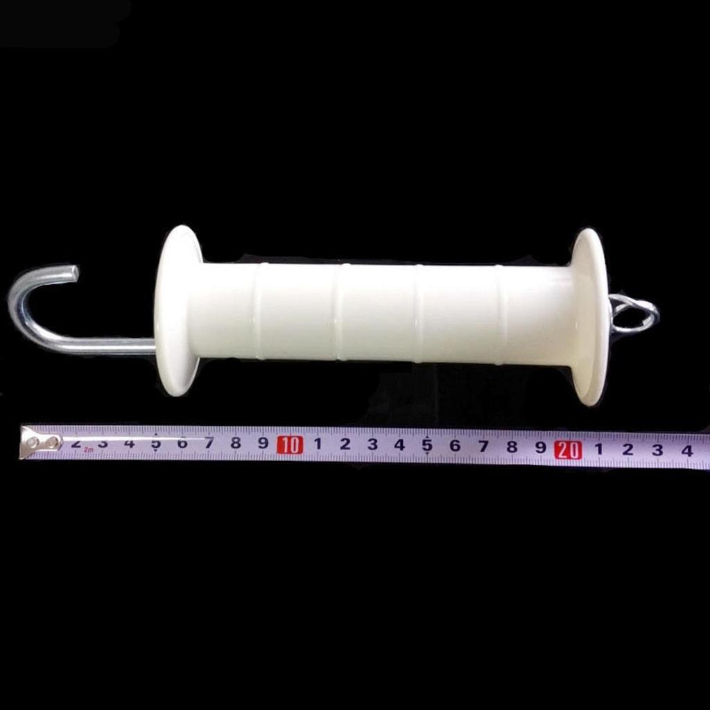 Electric Fence Gate Handles Insulated Heavy Duty PP Iron Construction Spring Assistance for Garden Fence Metal Outdoor Gates