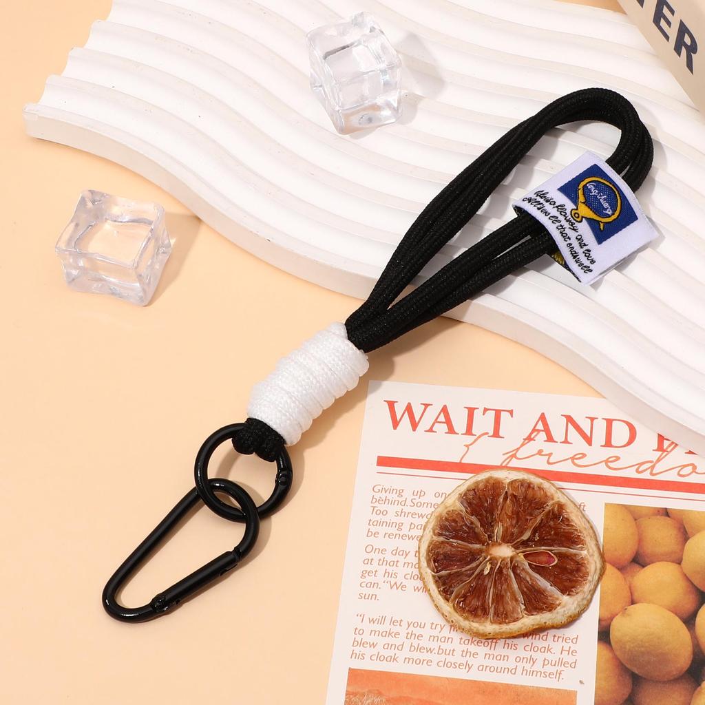 Wrist Style Colorblock Keychain Lanyard: Anti-Lost Short Backpack or Phone Pendant for Men & Women