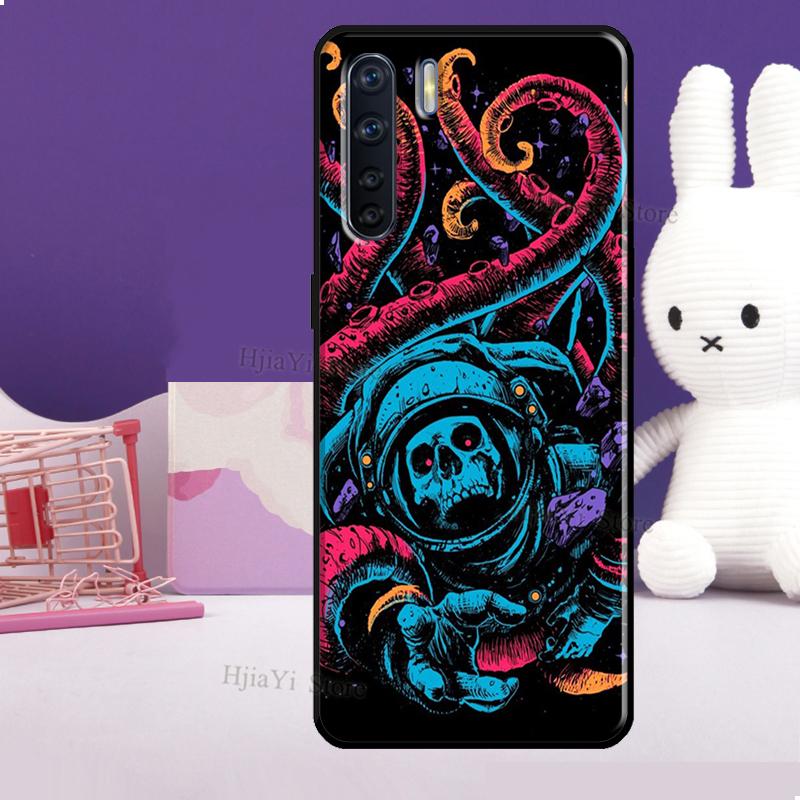 Horror Skull Gothic Phone Case For OPPO A5 A9 A31 A53 S 2020 A94 A74 A54 A72 A52 A83 A91 A93 A15 Reno 5 Lite