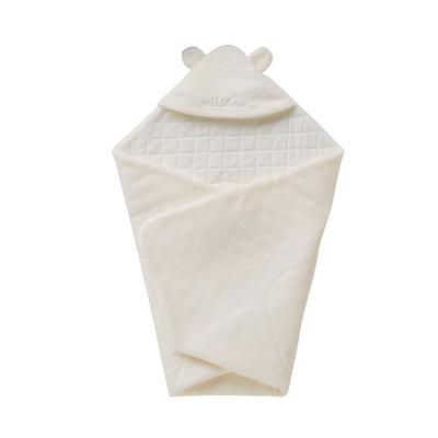 Afghansk lavet i 85 x 85 baby baby hvid [MIKI HOUSE] svøb, ensfarvet, Japan, cm, drenge, piger, babyer, børn, tøj, 45-6066-498,