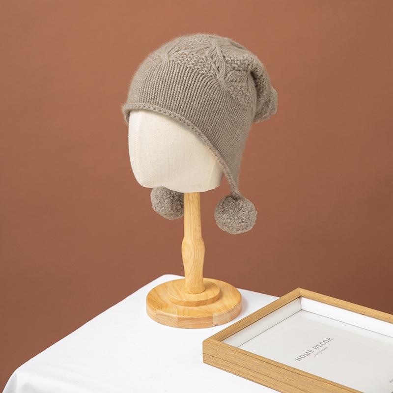 Women s 100% Pure Cashmere Knit Hat - Warm, Thick, Ear-Protection, Autumn & Winter Collection. One Size верблюд