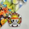 ONE PIECE Anime Keychain Rotating Luffy Logo Car Accessories for Men Women