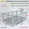 Silent Cage Trolley with Fence for Warehouse and Supermarket Logistics