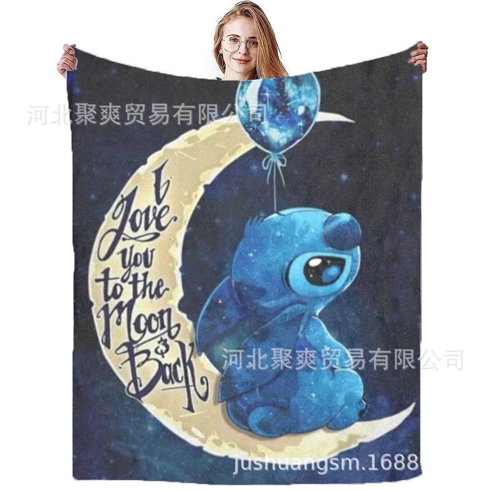 Stitch Flannel Blanket Star Baby Blanket Air Conditioning Blanket Nap Blanket Flannel Blanket Cross Border
