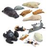 Animal Refrigerator Magnets 3D Animal Shaped Magnets Resin Animal Series Fridge Magnets for Securing Notes Kitchen Decor