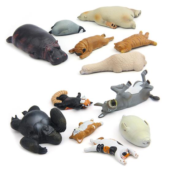 Animal Refrigerator Magnets 3D Animal Shaped Magnets Resin Animal Series Fridge Magnets for Securing Notes Kitchen Decor