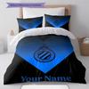 Club Brugge Kv Crest Custom Name Pattern Bedding Quilt Set Quilt Cover Pillowcase Home Birthday Gift(1 * duvet cover + 2 * pillowcase, without core)
