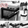 MDNG Punch-Free Space Aluminum Towel Rack