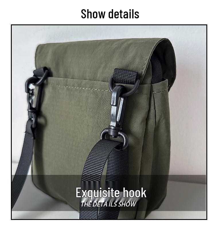 Japanese Style 2025 Casual Solid Color Mini Crossbody Phone Bag for Men and Women