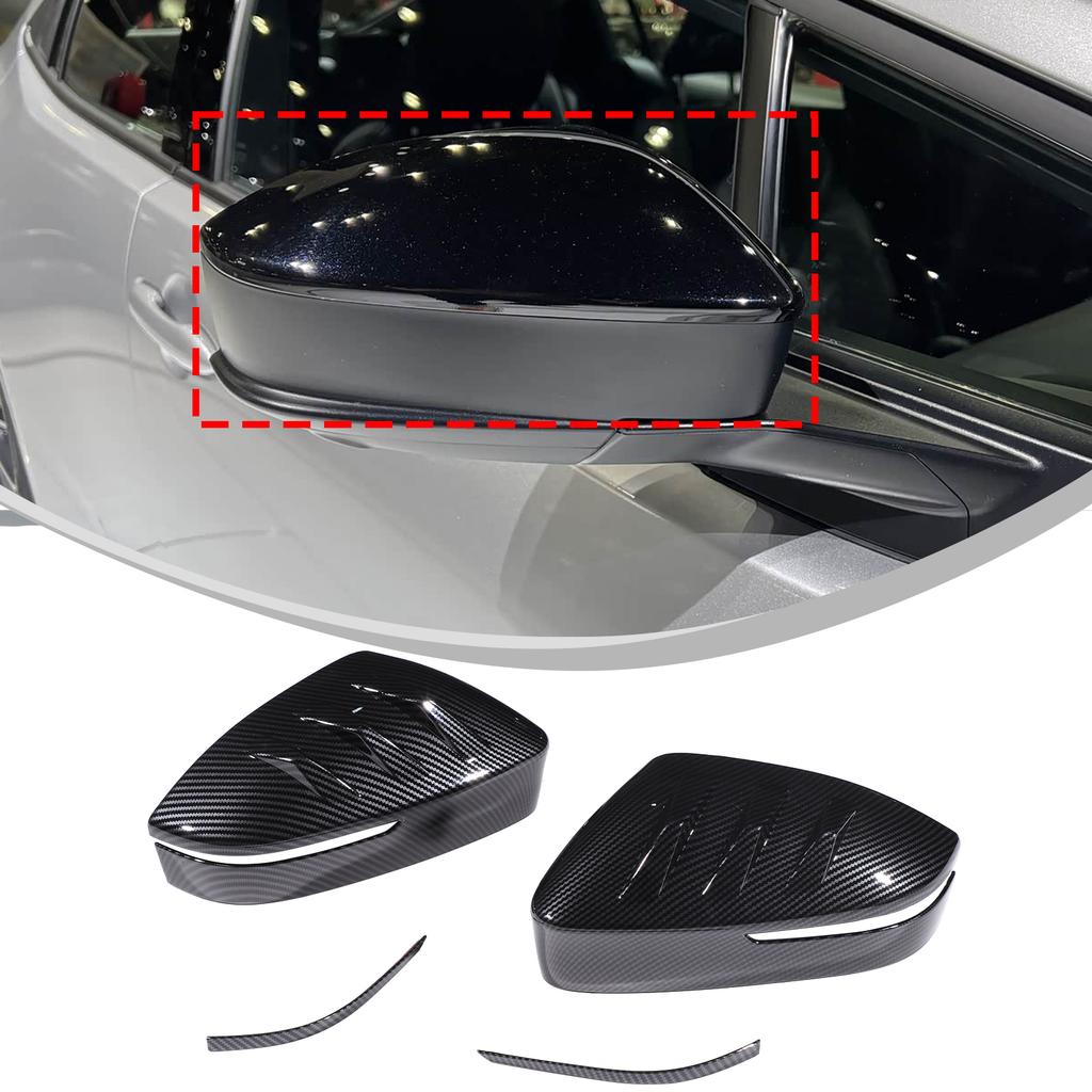 ABS Carbon fiber pattern kit Car central control gear panel, glass lifting frame cover Suitable for Toyota Prius 60 Series +