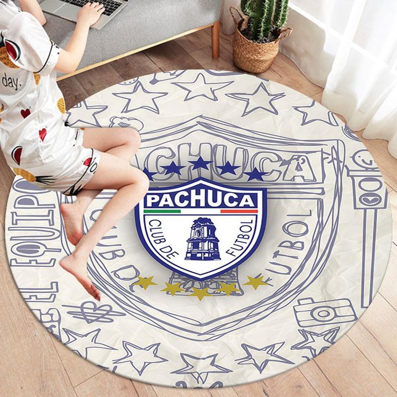 C.F. Pachuca Round Area Rug,Carpet Rug for Living Room Bedroom Sofa Playroom Decor,Non-slip Floor Mat