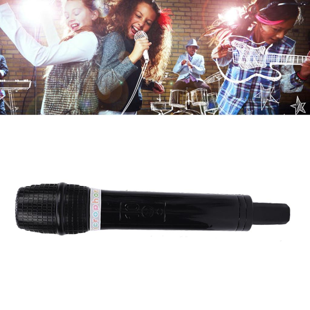 Microphone Toy Plastic Pretend Microphone Prop Simulate Speech Practice Mic for Cosplay Birthday Party Favors Costume Play