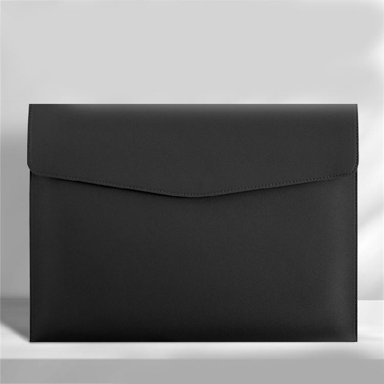 Business Folder Water Resistant Leather Document Organiser Carrying Case Magnetic Button Closure 330x240cm for Office