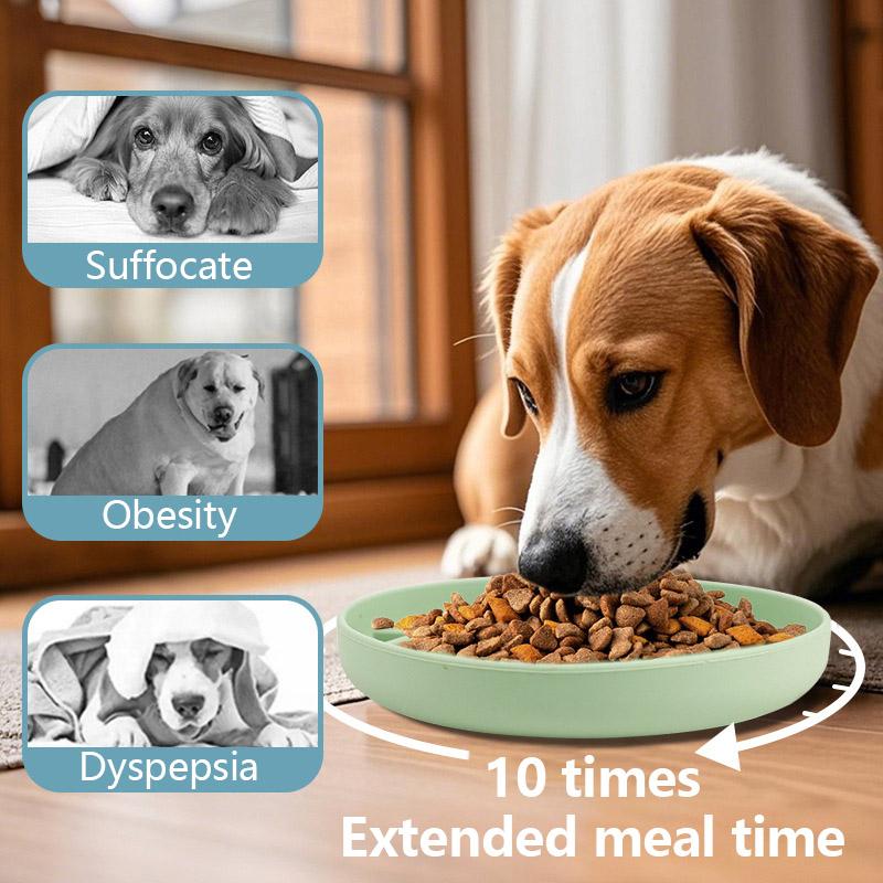 Ciotola per cibo per cani anti-soffocamento per animali domestici Forniture per animali Ciotole per l'alimentazione in silicone Tappetino antiscivolo Piatto per leccare distratto Posate