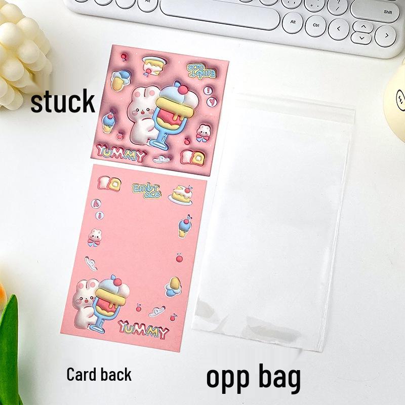 

Original Cartoon Cookie Packaging and Gift Card Set 50 Pieces 10# Staples