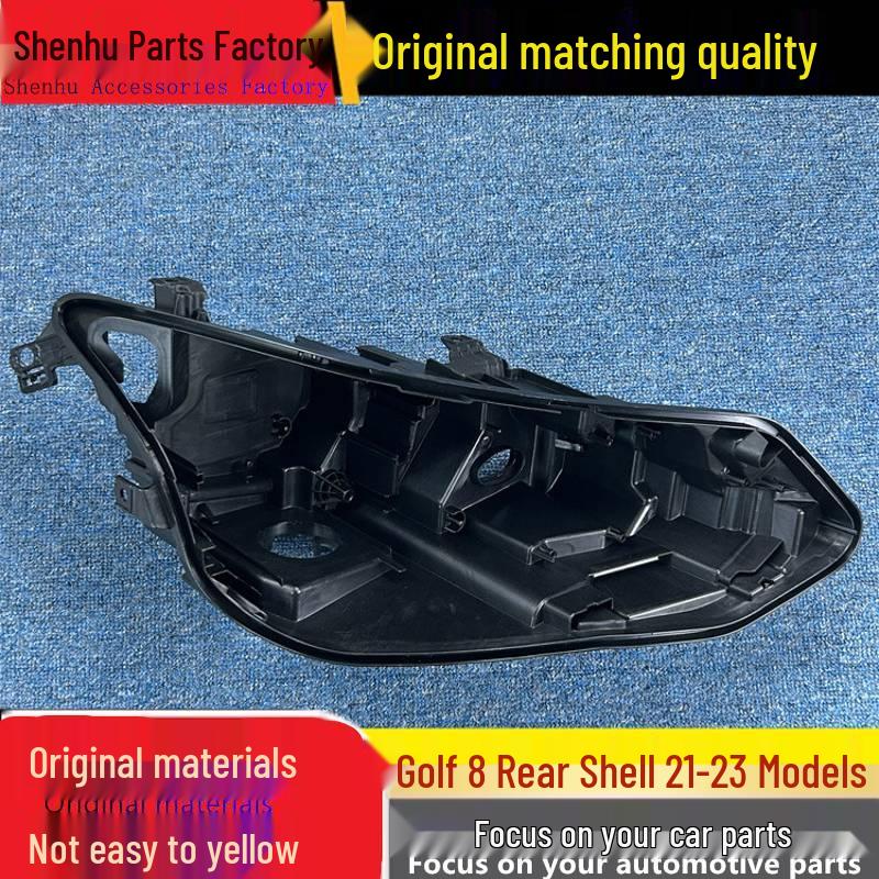 

Compatible Plastic Black Rear Housing for 2021-2023 Golf 8 Headlight Base Passenger s Side Front