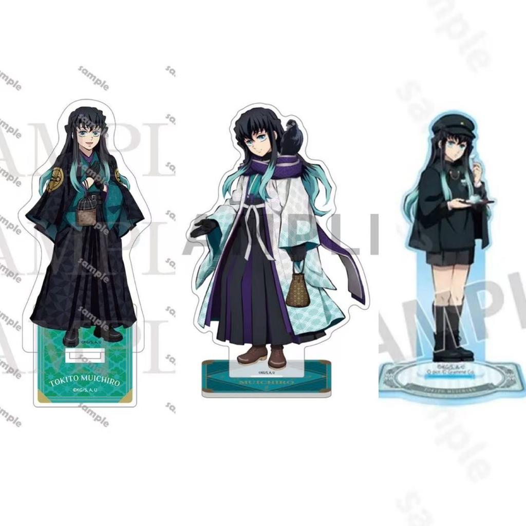 FOR Balde of Ghost Muichiro Figure Collection Acg Stand Uzui Tengen Acrylic Stand Gyomei Figur Standing Plate Kyoujurou Toys Boy