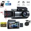 HD 1080P Dash Cam 3Channel Camera Car DVR Video Recorder WIFI Night Vision Monitor Black Box Car Accessories Reversing Aid for Cars