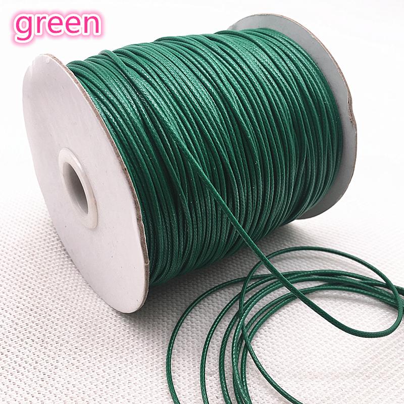 NEW 10 Meters 1mm 1.5mm Waxed Cotton Cord Waxed Thread Cord String Strap Necklace Rope Bead DIY Jewelry Making for Bracelet