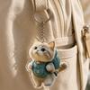 Acrylic Animal Motif Keychain 2D Flat Design Hanging Ornaments  Handbag Decoration