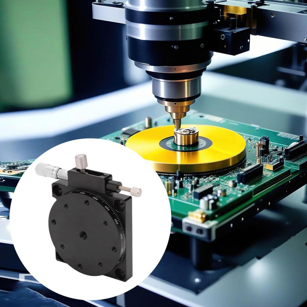 60mm Fine Tuning Optical Sliding Stage Dia 2.3inch Cross Roller Guide Accessories Simple Assembly