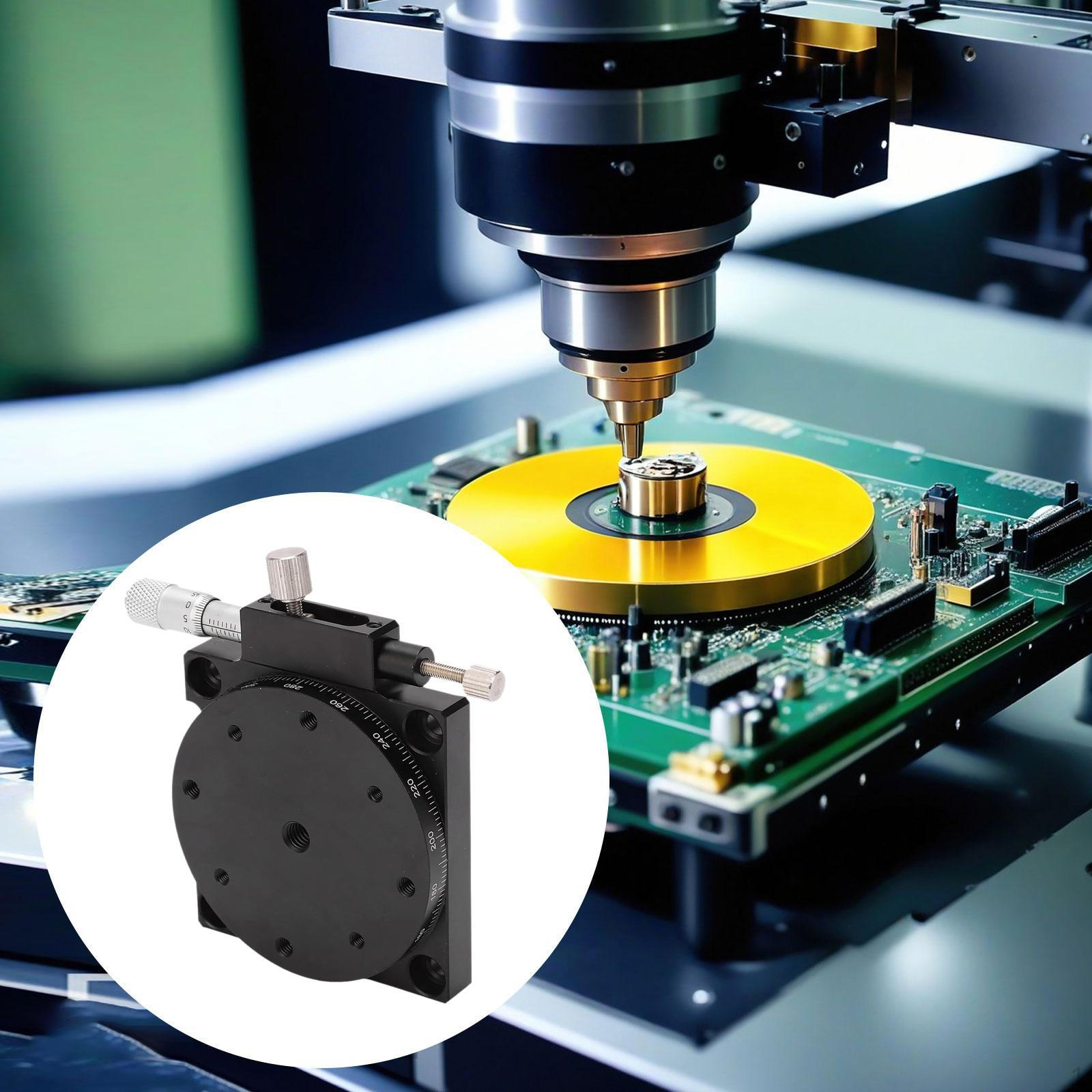 

60mm Fine Tuning Optical Sliding Stage Dia 2.3inch Cross Roller Guide Accessories Simple Assembly 3kg