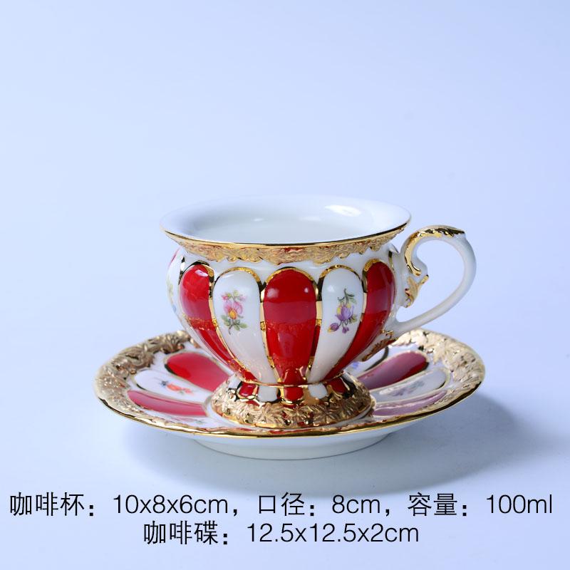 Ceramic Coffee Mug European Court Phnom Penh Cup Luxury Afternoon Camellia Ceramic Latte Mug Cup Drinking Utensils