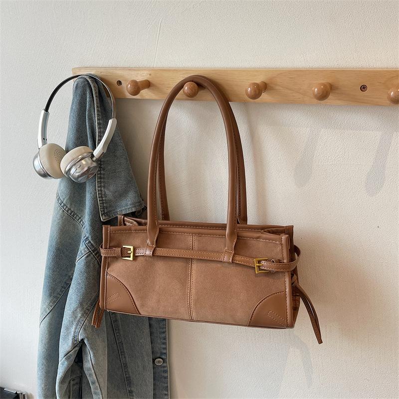 

Ретро сумка-багет большой вместимости, Простая, Повседневная и Модная женская сумка, Трендовая и Стильная сумка на одно плечо хаки