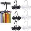 18 Claw Belt Hanger Organizer Twirling Scarf Belt Tie Hook 360 Degree Holder