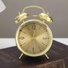 Hot-selling Retro Style Student Children's Alarm Clock Metal Ringing Alarm Clock Movement Battery Silent Luminous with Light